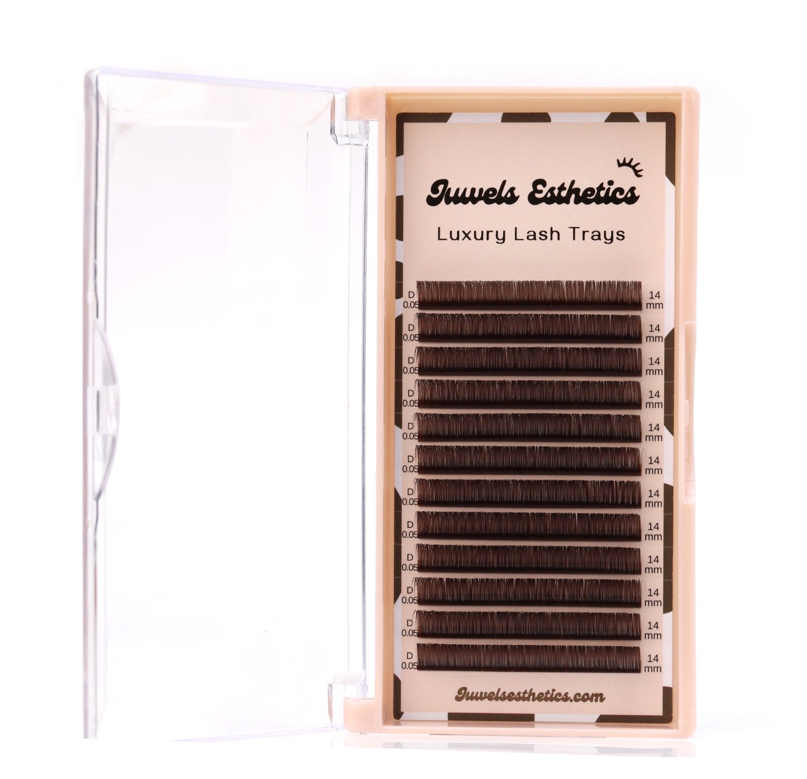 Dark Brown Lash Trays 0.3 🍫 (Chocolate)